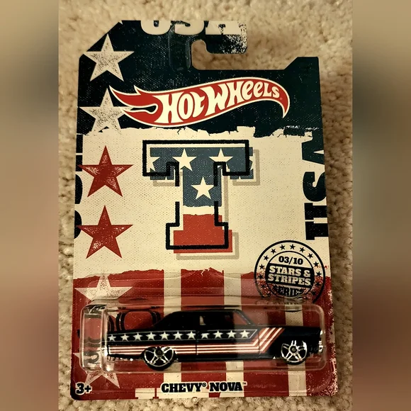 Hot Wheels 50th Anniversary Stars & Stripes - Walmart Exclusive Set of 10